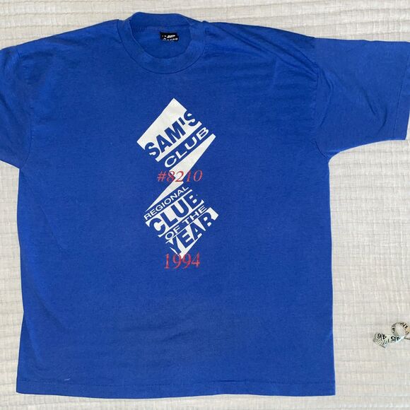 Sam’s Club #8210 XXLarge Short Sleeve Regional Club Of The Year 1994 Vintage - Picture 1 of 3